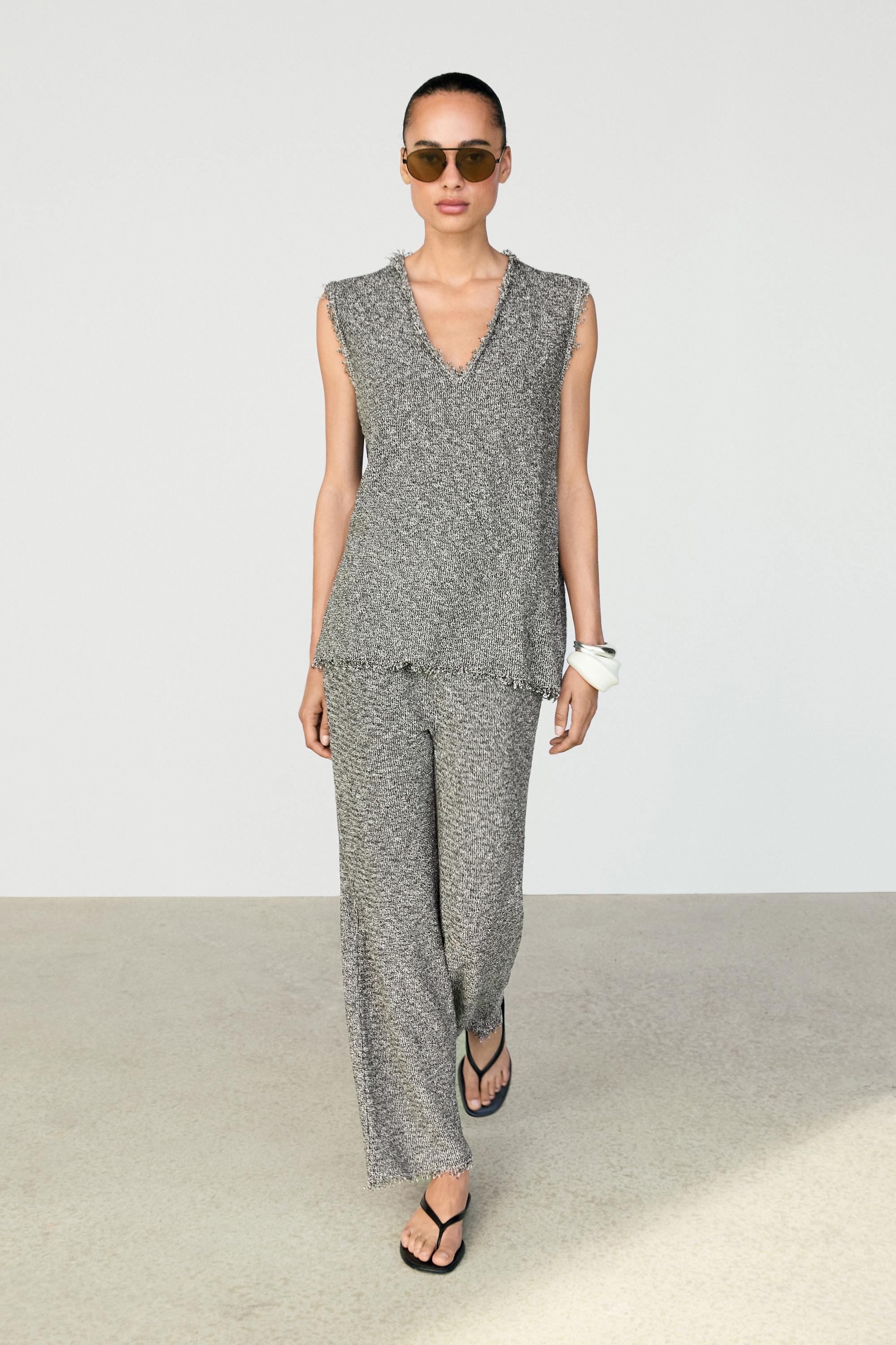 Pantalon fluide chiné - Total look